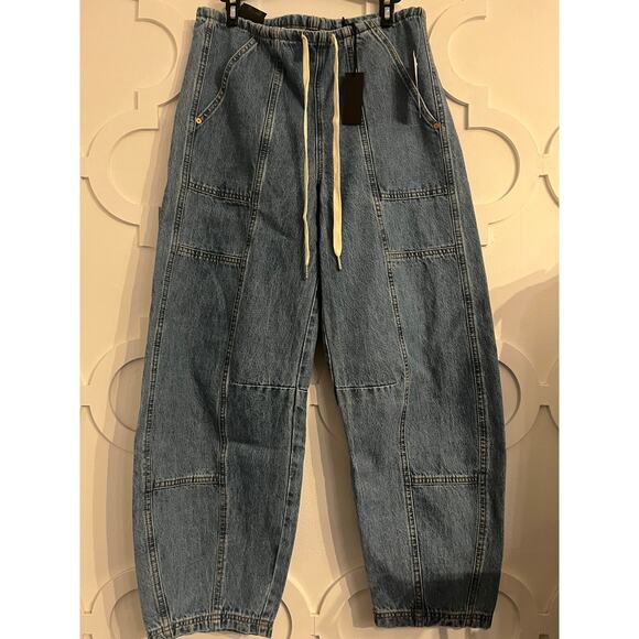 NEW BLANKNYC SZ Med Fan Mail Barrel Leg Carpenter Jean (Retail $128) - Picture 7 of 7